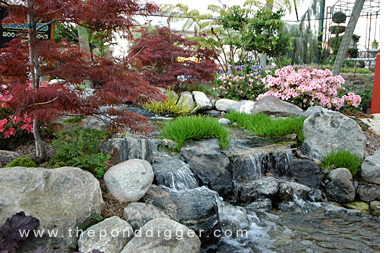 A pondless waterfall