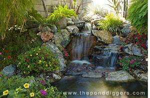 The Waterfall Was Built With A Professional Pond Kit